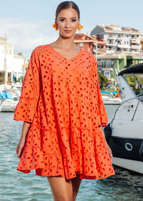 Kleid Orange 4070 F FRESH COTTON